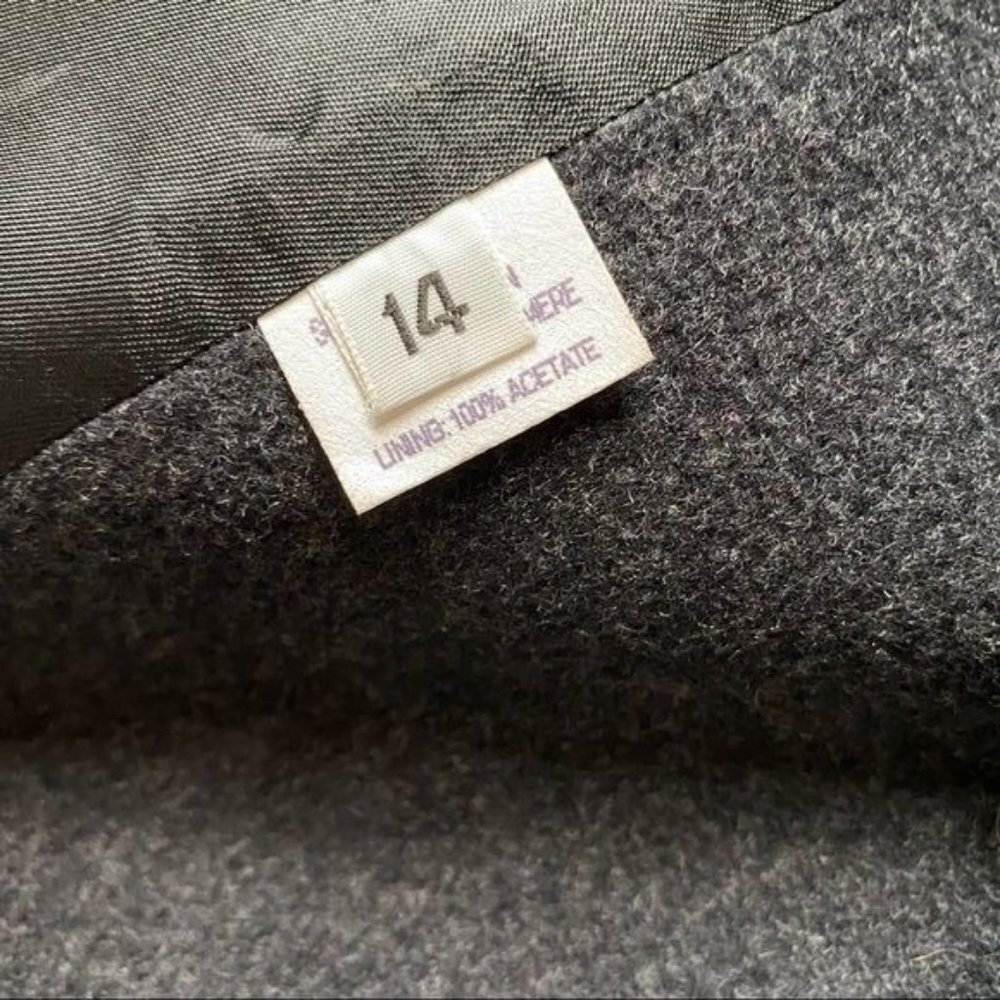 Vintage Forecaster of Boston Full Length Dark Charcoal Wool Cashmere Woman's Coa - Picture 11 of 14